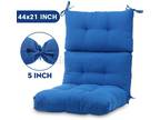 Romhouse Blue High Rebound Foam Back Dining Chair Cushion