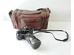 VINTAGE CANON A-1 Camera w/ Flash, Carry Case, extras