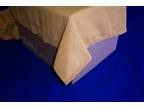 NEW, Riegel Premier, Gold Polyester Table Cloths 85 inches
