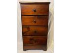 Antique Vintage Wood Chest of Drawers Pine Night Stand
