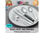 60 Pcs Silverware Set with Steak Knives for 10