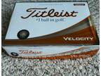 Titleist Velocity Golf Balls - Dozen Included White New # 3