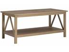 Linon Titian Driftwood Coffee Table, 44" W x 21.97" D x 20" H