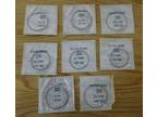 Lot of 8 Gibson Loop End Banjo Strings Nilstain Wound.020