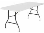 Best Selling Deal 6 Foot Centerfold Folding Table, White
