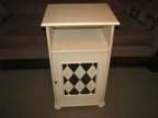 Beautiful White with Brown accent Cabinet