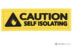 Listedbuy. com PVC Morale Patches (Style: Caution Self Isolating)