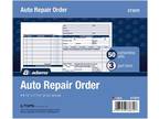 Adams Auto Repair Order Forms, 8.5 x 7.44 Inch, 3-Part