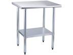 Hally Stainless Steel Table for Prep & Work 24 X 36 Inches