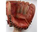 Vintage Spaulding Baseball Glove Red E-Z Flex 10.5
