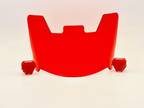 Red Clear Visor With Red Clips