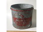 Vintage Fishing bucket Mit Shel 9 inch diameter
