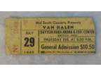 Van Halen July 29 1982 Dayton Ohio Ticket Stub Hara Arena