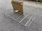 Twin Size Metal Platform Modern Folding Bed Frame Heavy Duty