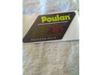 Poulan 2075 Pioneer Plus decal label sticker emblem