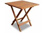 Patio Outdoor Bistro Table Side Table Solid Acacia Wood
