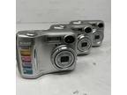LOT OF 3 Nikon Coolpix E3200 Compact Digital Camera - Silver