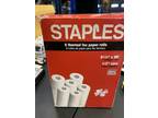 Staples Thermal Fax Paper Rolls 8 1/2" x 98' with a 1/2"