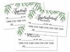 50 Greenery Eucalyptus Appointment Reminder Cards Next Apt.