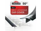 X-Protector 50" Black Silicone Gap Cover Guard Between Stove