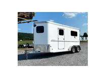 Like new 2019 sundowner sunlite trailer 2 horse straight load bumper pull