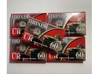 5x Maxwell UR 60 Minute Blank Audio Cassette Tapes Normal