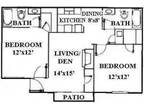 $608 / 2br - 887ft² - 2/2 apt w/fireplace (Bentwood/Lubbock) (map) 2br bedroom