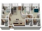 one bedroom and private bathroom in a 3 bed/3 bath apartment at The Marq