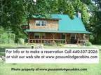 Pet Friendly Ohio Luxury Cabin Secluded on over 60 acres, Sleeps 8