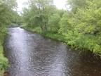 Cabin in the woods with fishing creek near ladysmith WI