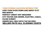 Florida Vacation Lots for Sale:95%Owner Financing,Mob.Homes Allowed (Navarre