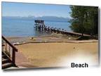 Tahoe private beach-Edgelake Beach Club sleeps 6