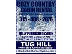 $100 / 1br - $100/ 1BR Cozy Country Cabin Rental {4wheel Tug Hill Fun}