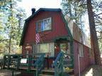 Two-story Gambrel cabin on a double lot with two bedrooms