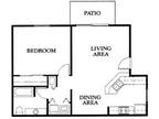 1BR 1BA with king size master bedroom suite. 1BR bedroom