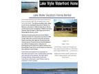 3 BR 3 Bath Spectacular Lakefront Home