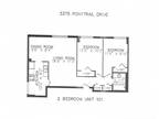 Ferrand Construction - 2 bedroom, 1 bathroom, no balcony, end of the hallway