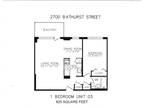 Hillhurst Park Apartments - 1 bedroom, 1 bathroom with balcony