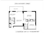 Hillhurst Park Apartments - 2 bedroom, 1 bathroom with balcony