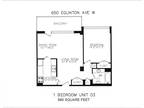 650 Eglinton Avenue West - 1 bedroom, 1 bathroom with balcony