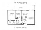 155 Antibes Drive Apartments - Two bedrooms with one bathroom patio