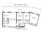 155 Antibes Drive Apartments - Three bedrooms with one bathroom patio