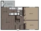 Sienna Place Apartments - Plan 3 - 2-Bedroom, 1 Bath, 1-Car-Garage