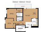 Grenadier Square at High Park Village - 2 Bedroom 1 Bath - zoom floorplan