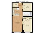 Clarendon Lanes - 1 Bedroom plus Den 1 Bathroom-zoom floorplan