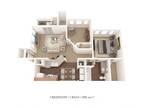 Century Lake Apartment Homes - One Bedroom w/ Den- 818 sqft