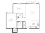 Andover Place Apartment Homes - 2 Bedroom 1 Bathroom A