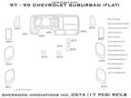 For Chevy C2500 Suburban 97-99 Sherwood 2D Pink Standard