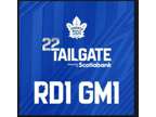2 pairs of Toronto Maple Leafs Tailgate Tickets