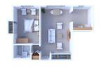Scholars Corner Apartments - 1 Bedroom Floor Plan A1